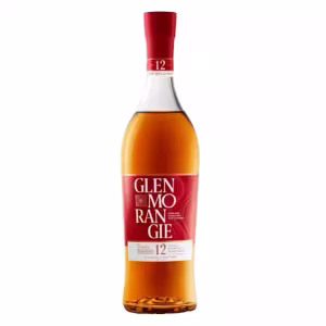 Glenmorangie 12 Year Old Lasanta, deep amber bottle with orange label, Highland single malt, available at The Wine Box Kenya, Nairobi