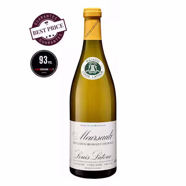 Louis Latour Meursault Blanc 2019, white Burgundy wine bottle, available at The Wine Box