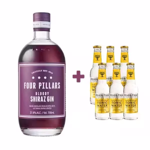 Four Pillars Bloody Shiraz Gin and 6 Free Indian Tonics