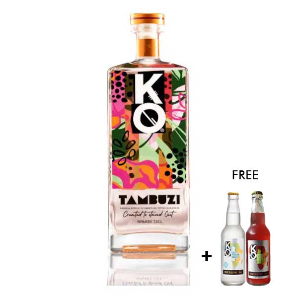 Buy Kenyan Originals Tambuzi Gin 750ml Get 2 KO Tonics Free!! The