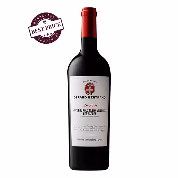 Gérard Bertrand Héritage Les Aspres Rouge 2020 French red wine available for delivery in Nairobi at The Wine Box.