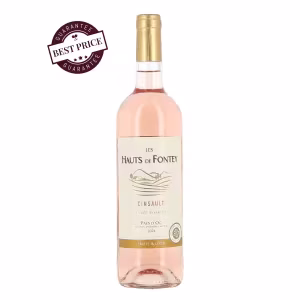 Les Hauts de Fontey Cinsault rosé wine 75cl bottle