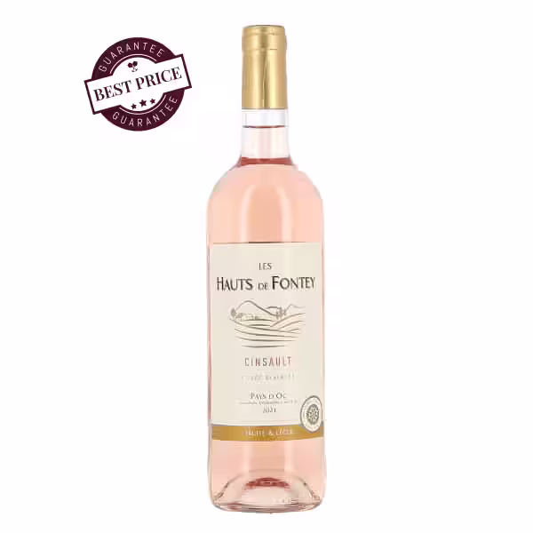 Les Hauts de Fontey Cinsault rosé wine 75cl bottle