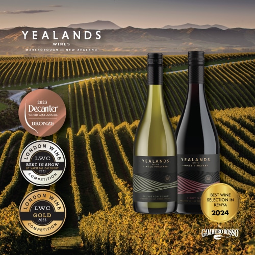 Buy yealands wines from New Zealand at the Wine box kenya