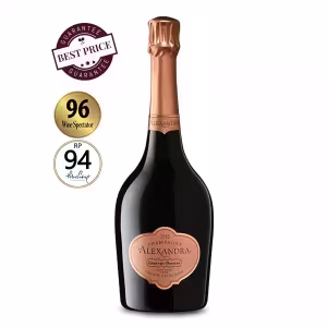 Laurent-Perrier Alexandra Rosé Champagne – luxury vintage rosé with elegant bottle design, available at The Wine Box.