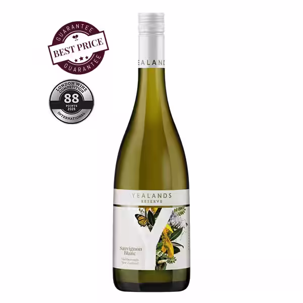 Yealands Reserve Sauvignon Blanc white wine available at the wine box