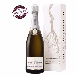 Louis Roederer Blanc de Blancs is Champagne at its most refined — a vintage cuvée that speaks of purity, terroir, and timeless elegance.