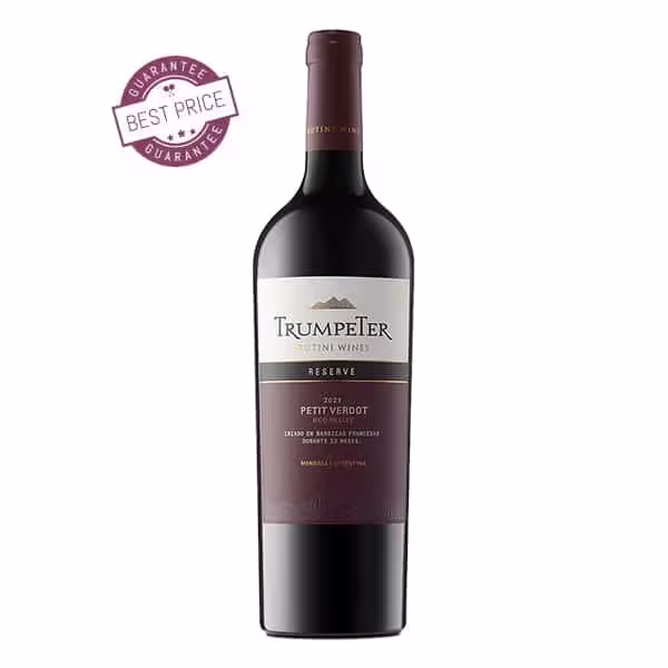 Trumpeter Reserve Petit Verdot 2024 Argentine premium red wine available for delivery in Nairobi, Kenya at The Wine Box.