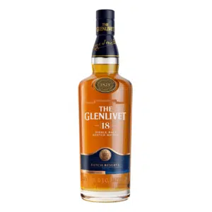 The Glenlivet 18 Year Old Single Malt Scotch Whisky bottle – premium Speyside whisky available at The Wine Box.