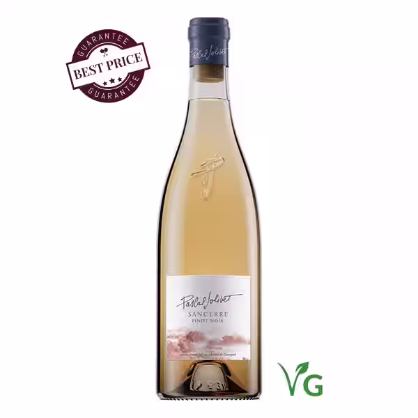 Pascal Jolivet Sancerre Rosé 2023 – delicate Loire Pinot Noir rosé with mineral clarity and fresh red berry notes, vegan-friendly, available at The Wine Box.