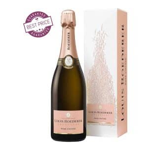 Louis Roederer Rosé Vintage 2017 Gift Box – prestige rosé Champagne with fine bubbles and elegant salmon colour.