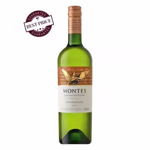 Montes Limited Selection Sauvignon Blanc 2023 – premium Chilean white wine from Leyda Valley with citrus, tropical fruit & ocean minerality; crisp, refined, coastal elegance.