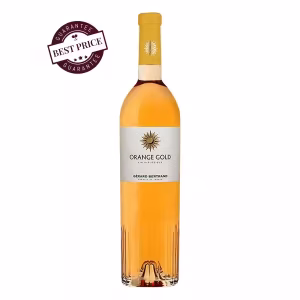 Orange Gold Blanc 2022 – Gérard Bertrand orange wine with amber colour and citrus, dried fruit notes.