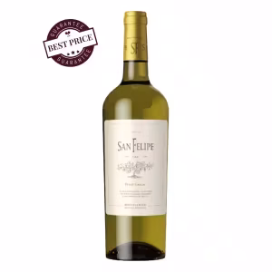San Felipe Oak Pinot Grigio 2024 – Argentine white wine with green apple, pear and subtle oak; elegant, fresh and modern, at The Wine Box.