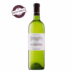 Château Marjosse Blanc 2017 – elegant Entre-Deux-Mers white with citrus, peach and mineral finesse; fresh, balanced and beautifully mature.