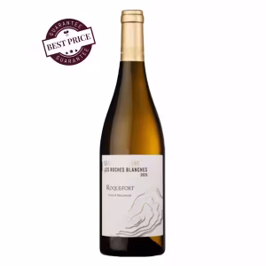 Château Roquefort Les Roches Blanches 2023 – crisp Bordeaux white with citrus, peach and mineral freshness; elegant, vibrant and versatile.