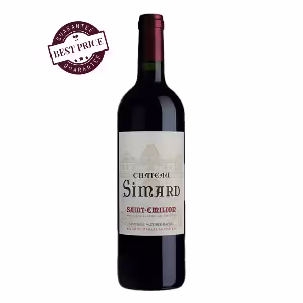 Château Simard Saint-Émilion Grand Cru – elegant Bordeaux red with ripe Merlot fruit, limestone freshness and supple tannins; refined and balanced.