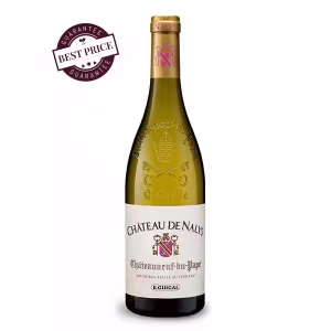 E. Guigal Nalys Châteauneuf-du-Pape Blanc 2021 – premium Rhône white wine with pear, citrus and mineral finish.