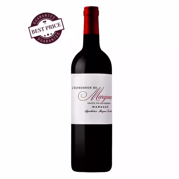 Expression de Margaux 2022 – elegant Bordeaux red with dark fruit, floral notes and silky tannins; refined, balanced and classic Margaux.