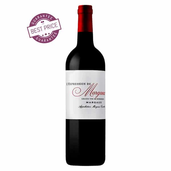 Expression de Margaux 2022 – elegant Bordeaux red with dark fruit, floral notes and silky tannins; refined, balanced and classic Margaux.