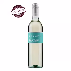Hesketh Rules of Engagement Pinot Grigio 2024 – Australian Pinot Grigio with pear and citrus notes; crisp and refreshing.