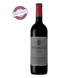 Meerlust Red 2021 – balanced Stellenbosch red with dark fruit, savoury spice and supple tannins; expressive, harmonious and estate-driven.