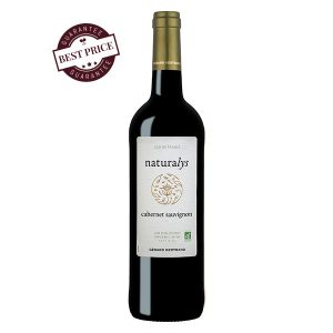 Naturalys Cabernet Sauvignon 2023 – organic Cabernet Sauvignon by Gérard Bertrand with black fruit and soft spice.