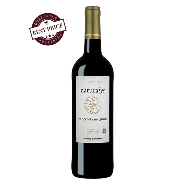 Naturalys Cabernet Sauvignon 2023 – organic Cabernet Sauvignon by Gérard Bertrand with black fruit and soft spice.