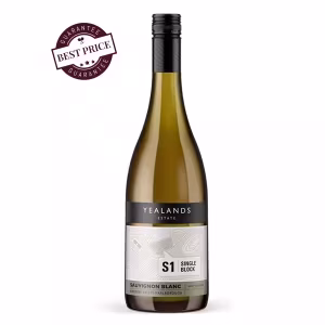 Yealands Estate Single Block Sauvignon Blanc 2024 – Marlborough white wine with citrus, tropical notes and coastal minerality.