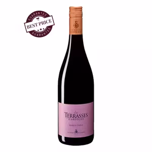 Les Terrasses d’Ardèche Rouge 2023 – French red wine with ripe berry fruit and smooth finish.