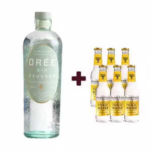 Oree sauvage gin and 6 free tonics