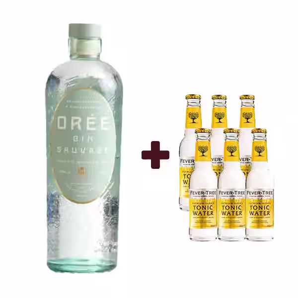 Oree sauvage gin and 6 free tonics