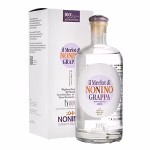 Grappa Nonino Merlot 0.7L Italian digestif with red fruit notes available for delivery in Nairobi at The Wine Box.
