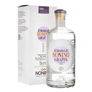 Grappa Nonino Merlot 0.7L Italian digestif with red fruit notes available for delivery in Nairobi at The Wine Box.