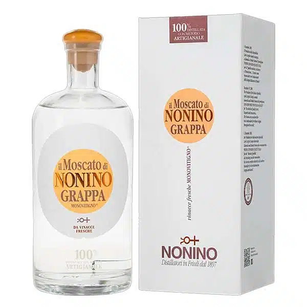 Grappa Nonino Moscato Italian digestif with floral and citrus notes available for delivery in Nairobi at The Wine Box.