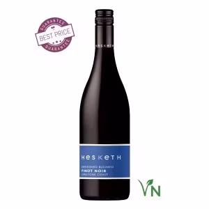 Hesketh Unfinished Business Pinot Noir 2024 — translucent ruby, art-label bottle, Limestone Coast South Australia — available at The Wine Box, Nairobi
