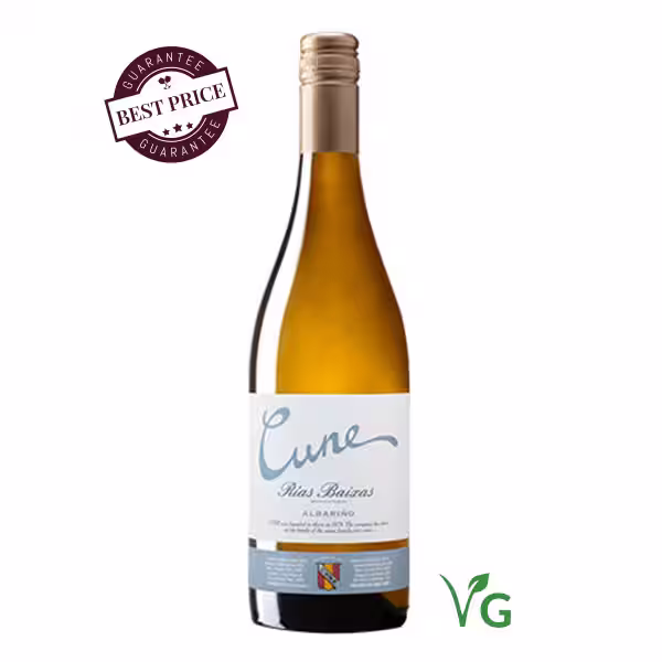 CUNE Albariño 2024 — pale lemon-green, slim Spanish white wine bottle with CUNE label — available at The Wine Box Kenya, Nairobi