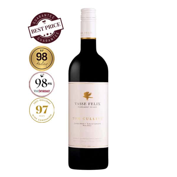 Vasse Felix Tom Cullity Cabernet Sauvignon Malbec 2020 — dark label, premium screwcap bottle, Margaret River Western Australia — available at The Wine Box, Nairobi