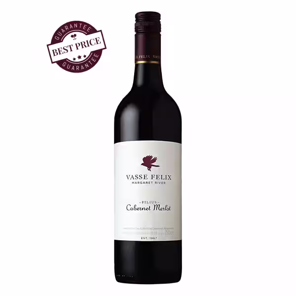 Vasse Felix Filius Cabernet Merlot 2023 — dark label, Margaret River red blend — available at The Wine Box Kenya