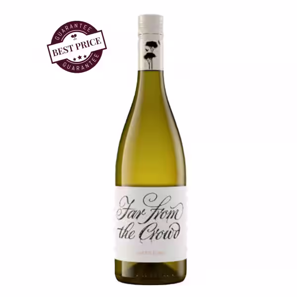 Far From The Crowd Chenin Blanc 2024 – Bruce Jack Bonfire Hill South African Chenin with apple, pear, citrus, and mineral notes, crisp and elegant, at The Wine Box.