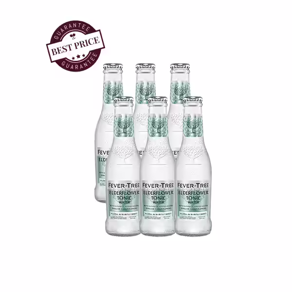 6 bottles of the Fever-Tree Elderflower Tonic Water