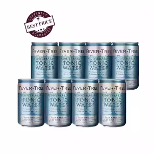 Fever-Tree Light Mediterranean Tonic Water — clear liquid in branded 150ml can — available at The Wine Box Kenya, Nairobi