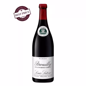 Louis Latour Brouilly 2024. Bright ruby bottle, Beaujolais cru from Burgundy. Available at The Wine Box Kenya, Nairobi.