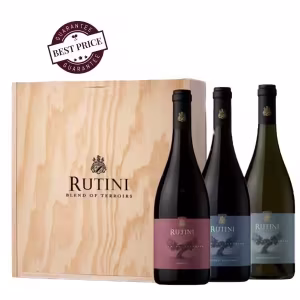 Rutini Blend of Terroirs Mix 2023 — three wine bottles in branded box — available at The Wine Box Kenya, Nairobi