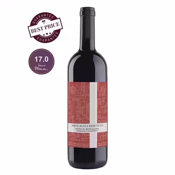 Gaja Pieve Santa Restituta Rosso di Montalcino 2024, dark bottle with red and white label, Tuscany, available at The Wine Box Kenya, Nairobi