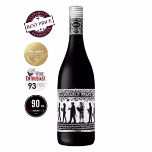 Bruce Jack Moveable Feast Red 2020, South African red blend bottle from The Drift Estate, available at The Wine Box